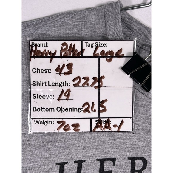 Harry Potter Herbology Shirts Womens Sz L Gray Graphic T Short Sleeve Mad Engine - Picture 3 of 10